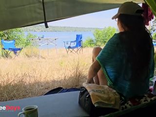 [GetFreeDays.com] Voyeur Naked natural camp girl  Nudism n Wild Camping at cold scandinavian lake Sex Leak July 2023-0