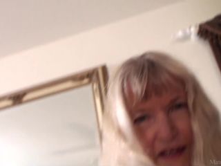 online xxx video 7 Skinny granny Nancy masturbated with dildo 2 [HD 720p] - masturbated - femdom porn gyno exam fetish-4