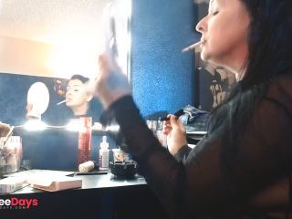 [GetFreeDays.com] Dangling Long Virginia Slims 120 Cigarette Doing Makeup Smoking Hands Free Porn Video December 2022-7