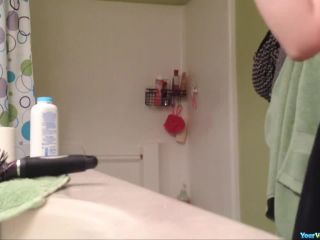 Small boobies teen in  bathroom-8