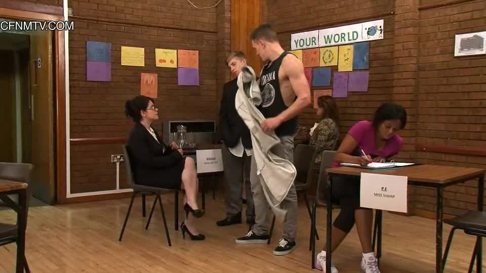 Watch or Download – Cfnm TV – St Dunstans Parents Evening Part 1 - 12 – male, clothed female nude – Release - Wanking