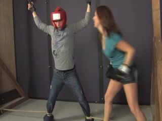  Shauna has her loser tied up and unable to get away or dodge her punches  -2
