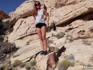 Fit busty MILF on a hike Milf!-3