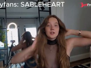 [GetFreeDays.com] My Tiny Virgin Nipples Need Sucked - FULL TRANSPARENT NAKED TRY ON HAUL - SableHeart Adult Stream March 2023-8