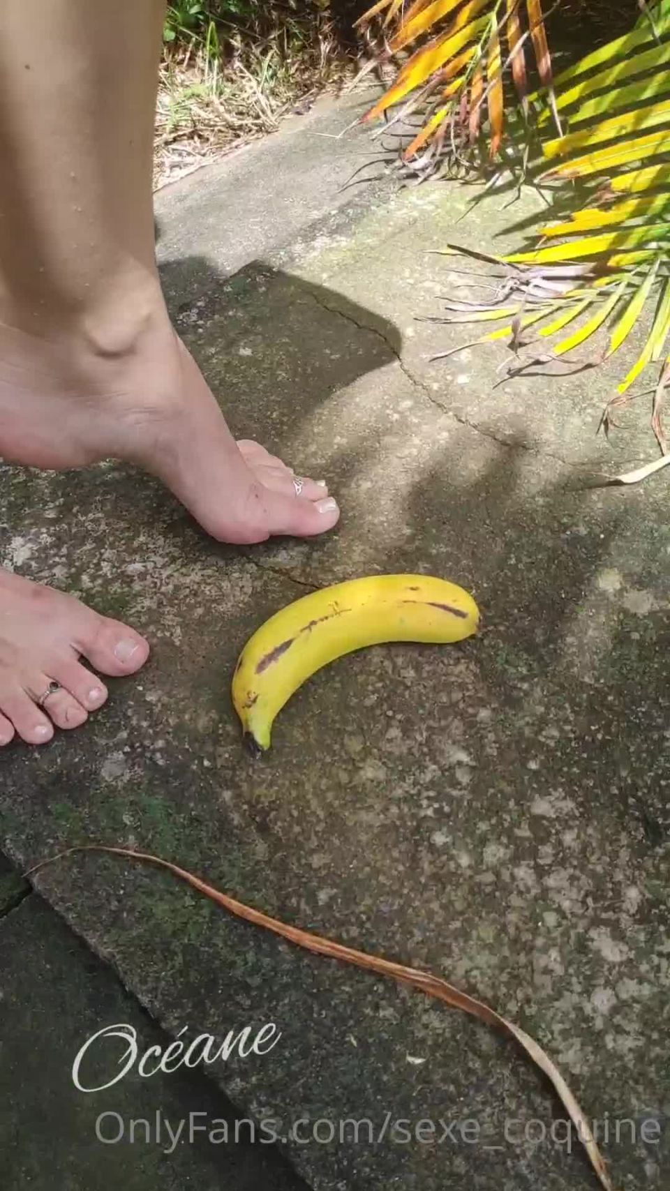 Sexe coquine Sexecoquine - une requte craser une banane avec mon pied nu et en tant nue dfi re 04-02-2021