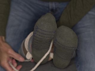 adult video clip 29 Toe-Tied and Tickled with the White Cotton Rope | fetish | fetish porn dirty panty fetish-1