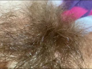 cuteblonde666 Close up on my hairy pussy big bush 4k - Extreme Close-ups-9