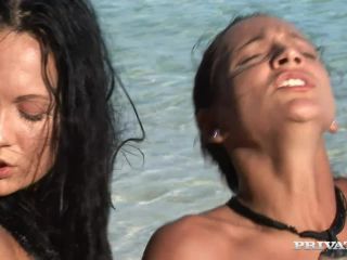 Regina and Sabrina Sweet Two Lesbians Licking Pussy in Salt Water  Sea-9