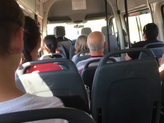 veronika charm - Real Public Quickie Handjob in Mini Bus-5