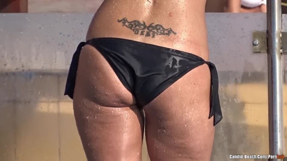 Sexy bikini milfs tanning at the pool 2