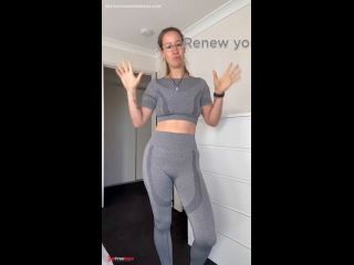 [GetFreeDays.com] grey gym outfit try on Sex Leak May 2023-8