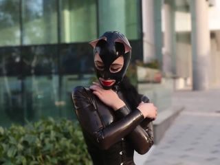 xxx video 21 pantyhose fetish sex Hot Latex for Warm Fucks - Latex Catwoman, kinky on femdom porn-6