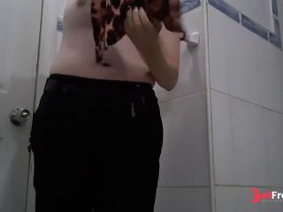 [GetFreeDays.com] Chubby MILF changes clothes in bathroom Porn Stream July 2023-5