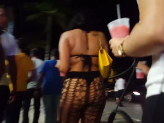 Candid vor ebony in see through with thong-1