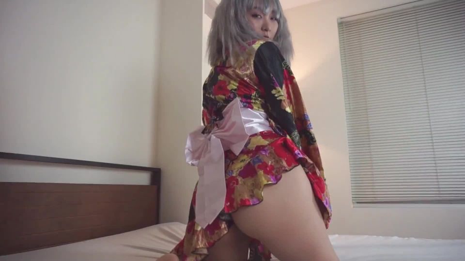 Kinky Kimono Japanese Cosplay Teen Sucks Fucks for a F