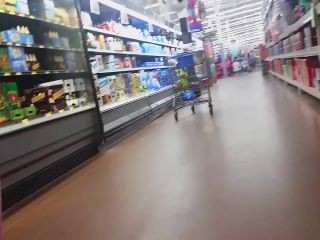 Lots of accidental upskirts from slutty girl in supermarket-4