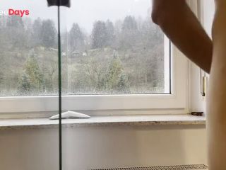 [GetFreeDays.com] Rainy day dildo fuck in the window Porn Film May 2023-3