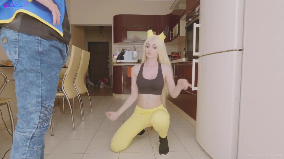 Pokemon. Ash training Pikachu anal