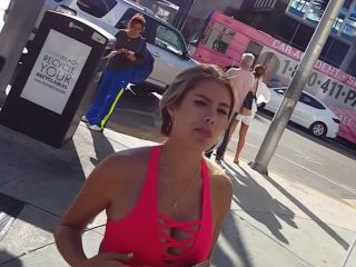 Incredible blonde latina pink top 1878-2