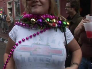 Mardi Gras Party Girls Flashing in  Public-3