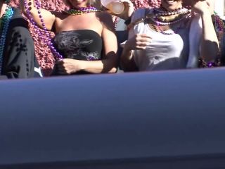 Mardi Gras Chicks Flashing in the Streets public -2