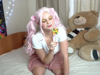 Verlonis AlinaCutie Dirty Talk To Her Daddy While Masturbating On A Teddy Bear And Sucking Lollipop - 2160p-0