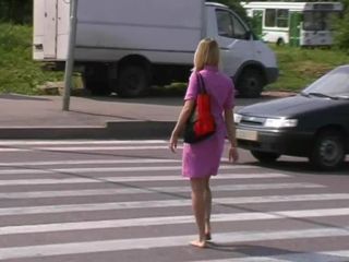 free adult clip 2 Bare Feet In The City Video - Olya 2005-06-23, greek foot fetish on femdom porn -6