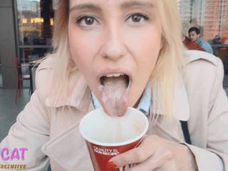[SiteRip] POV Public in Wendis  Teen Sucking Dick   Drink Coffe with-9