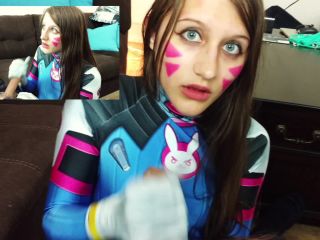 free porn clip 43 heavy rubber fetish Overwatch DVa Plays With Her Joystick - Amber Sonata, handjobs on cosplay-8