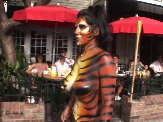 Fantasy Fest Body Painted Milfs in the Street-3