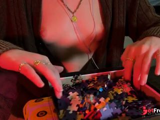 [GetFreeDays.com] ASMR with my perky tits out  Tapping and puzzle rummaging sounds no talking Sex Video November 2022-5