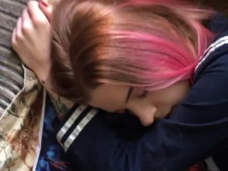 Sobestshow, Freya Stein - Pink-haired Schoolgirl Amazing Blowjob Takes the Sperm on the Face  | cute | teen amateur lesbian webcam-0