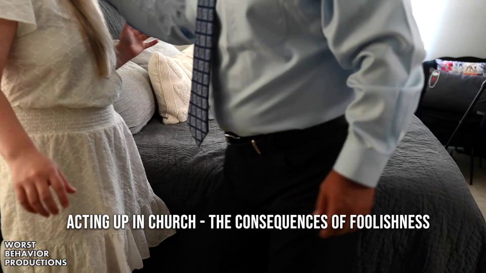 Acting up in Church-The Consequences of Foolishness.