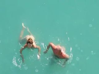 Horny couple in the water got caught-0