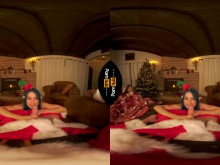 VR 180  Blue Haired Elf Jewelz Blu Rides Santa'S Big Cock -2