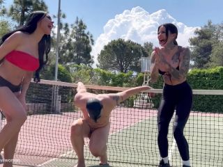 adult xxx clip 8 leena sky femdom femdom porn | Evil Woman – Casual Girls Dominating Loser On Tennis Court | beating-2