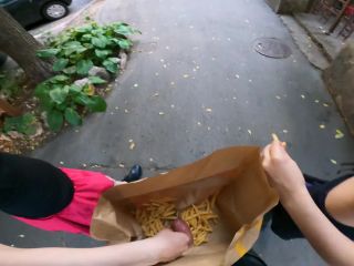 Public Double Handjob In The Fries Bag... IM JerkinIt A Whole New Way To Love McdonaldS 1080p-3