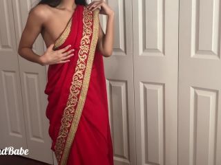 AlmondBabe - [PornHub com] - Stripping from My Saree Indian Dress! Big Orgasm-1