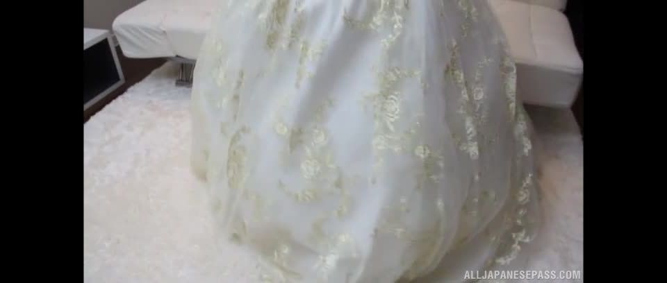 Awesome Alluring bride gets a wild toy session indoors Video Online