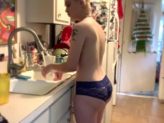 Washing Dishes Voyeur!-9