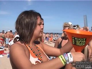 video 12 Spring break beer party on the beach of South Padre Island, Texas on public amateur night at the apollo-3