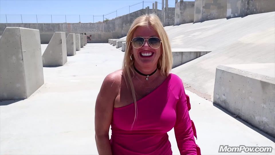 Mom Pov presents Kerrie – Busty blonde public fun