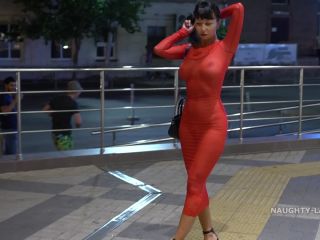 2020 07 30 Red transparent dress-4