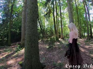 Casey Deluxe – Cable Tied Tit Bouncing In The Woods – Fullhd 1080P(Big Tits porn)-9