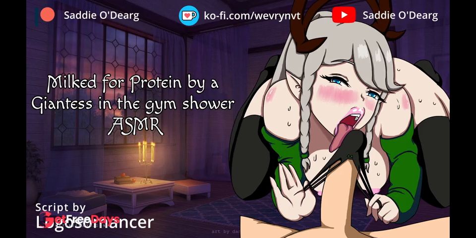 [GetFreeDays.com] Milked for Protein by a Giantess in the Gym Shower Porn Video February 2023