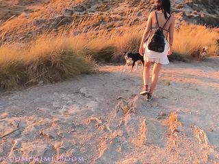 Mimi BoomGetting Caught¡ Giving Him Blowjob, Mouth CreamPie, On Cliff Nearby Tourist Trail - 2160p-9
