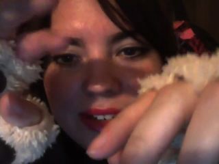 Asmr tickling you with fur gloves rolwplay-8