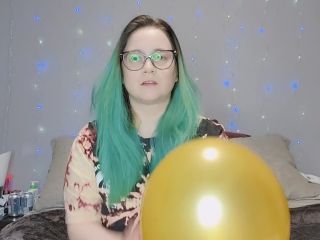 M@nyV1ds - CaityFoxx - Ballon Fetish - Blowing and Nude Rubbing-1