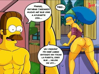 [GetFreeDays.com] Marge Engaa a Su Esposo Con El Vecino Cuando No Est - Esposa Infiel - Los Simpsons Porn Film January 2023-6