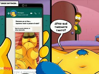 [GetFreeDays.com] Marge Engaa a Su Esposo Con El Vecino Cuando No Est - Esposa Infiel - Los Simpsons Porn Film January 2023-9